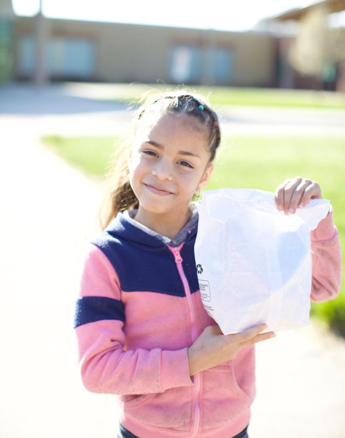 Mount View Club member showing off her free meal.jpg
